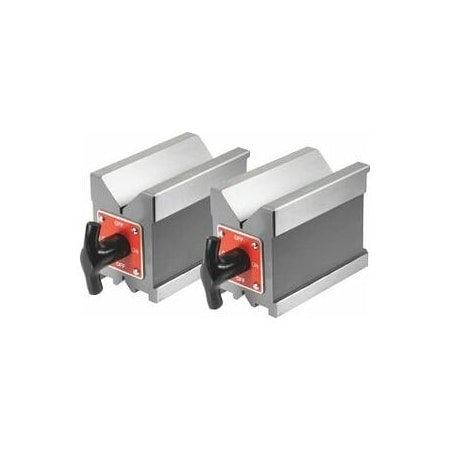 Holex Pair of Magnetic V-Blocks, LengthxWidth: 120X70mm 447145 120X70